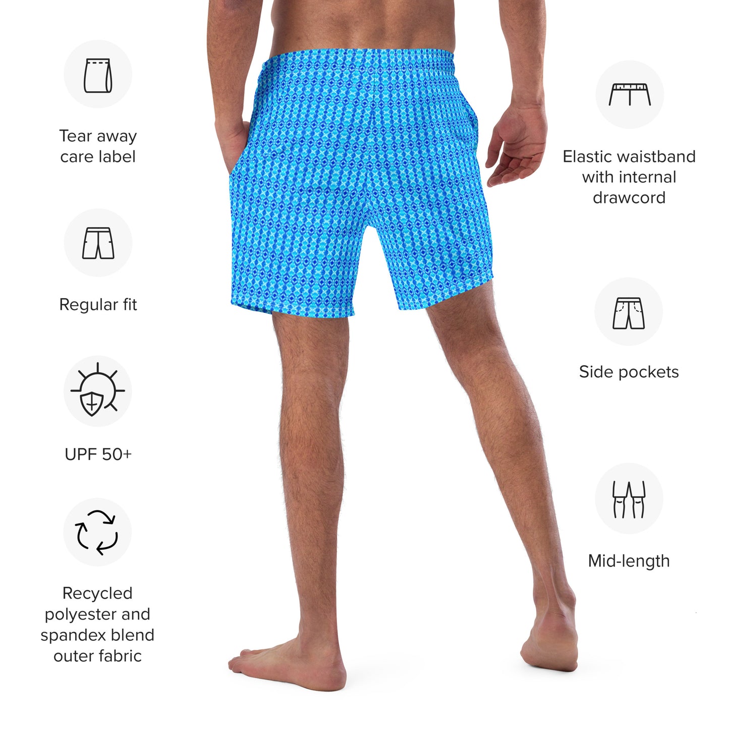 'Ripple Repeat' Swim Trunks